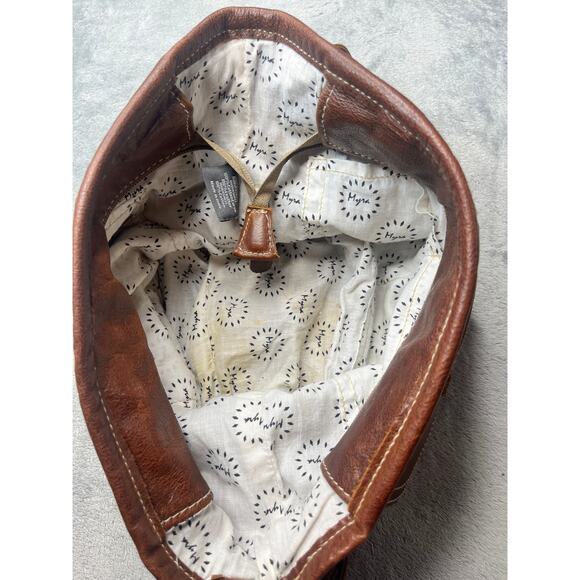 Myra Bag Rocky‎ Brown Leather Shoulder Bag with Adjustable Strap - Picture 8 of 9